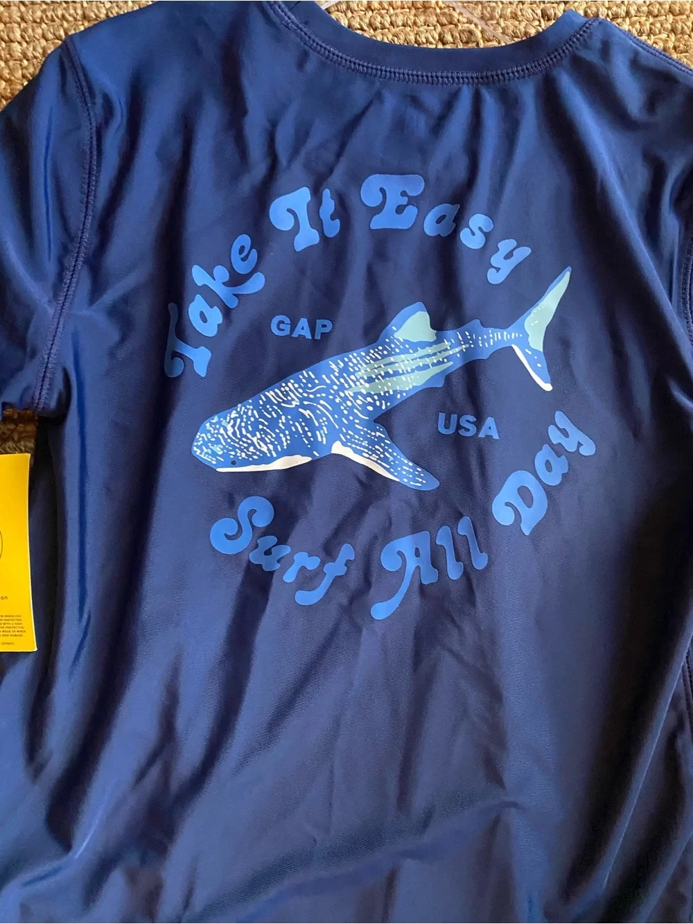 GAP Boys Royal Blue Shark Tee